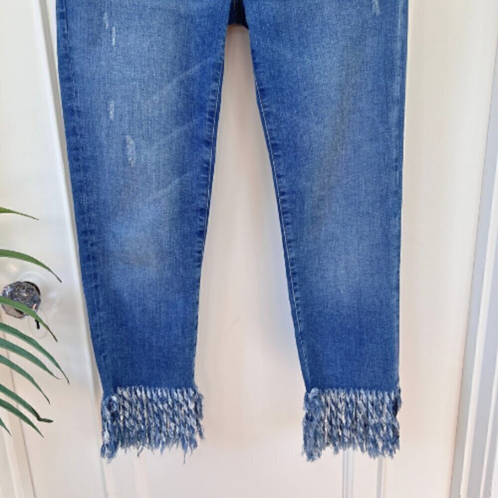 MAVI Kerry Straight Leg Fringe Hem Jeans Size 28 - Picture 4 of 14